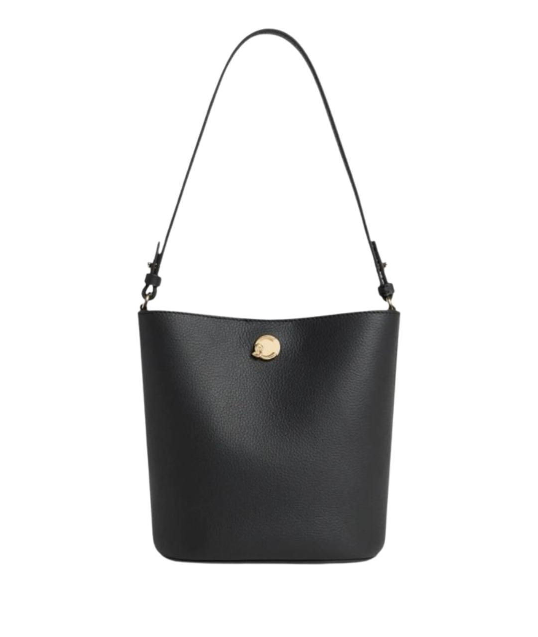 COCCINELLE Черная кожаная сумка через плечо, фото 1