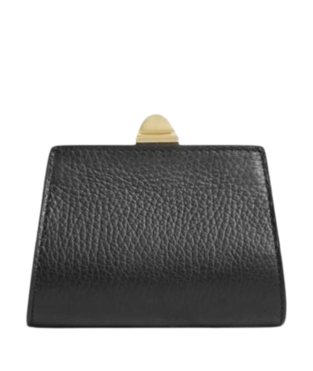 COCCINELLE Черный кожаный кошелек, фото 1