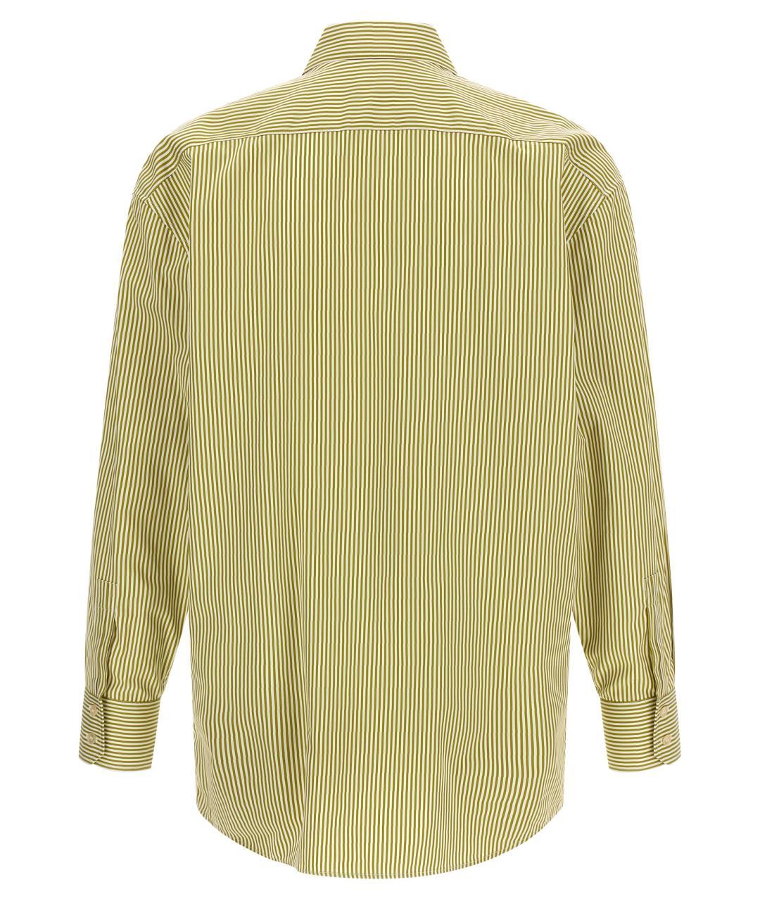 SAINT LAURENT Зеленая хлопковая рубашка, фото 2