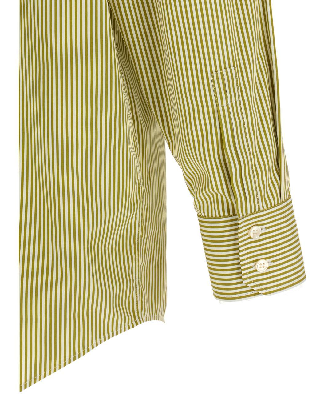 SAINT LAURENT Зеленая хлопковая рубашка, фото 4