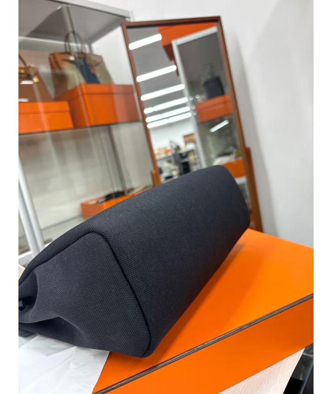 HERMES Черная тканевая сумка через плечо, фото 6