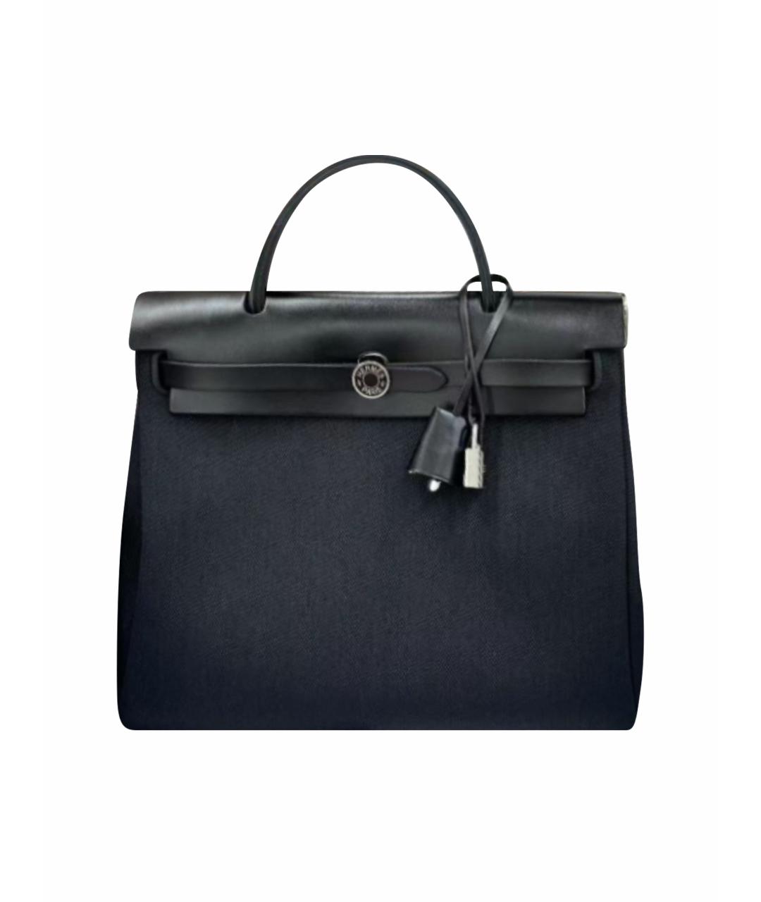 HERMES Черная тканевая сумка через плечо, фото 1