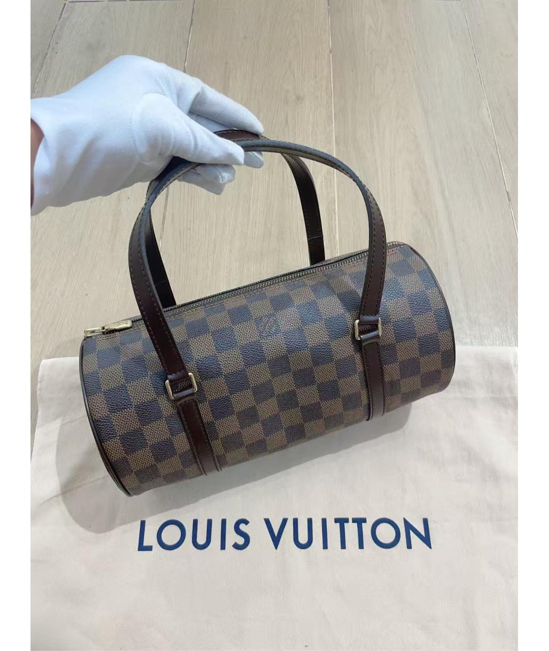LOUIS VUITTON Коричневая сумка с короткими ручками, фото 6