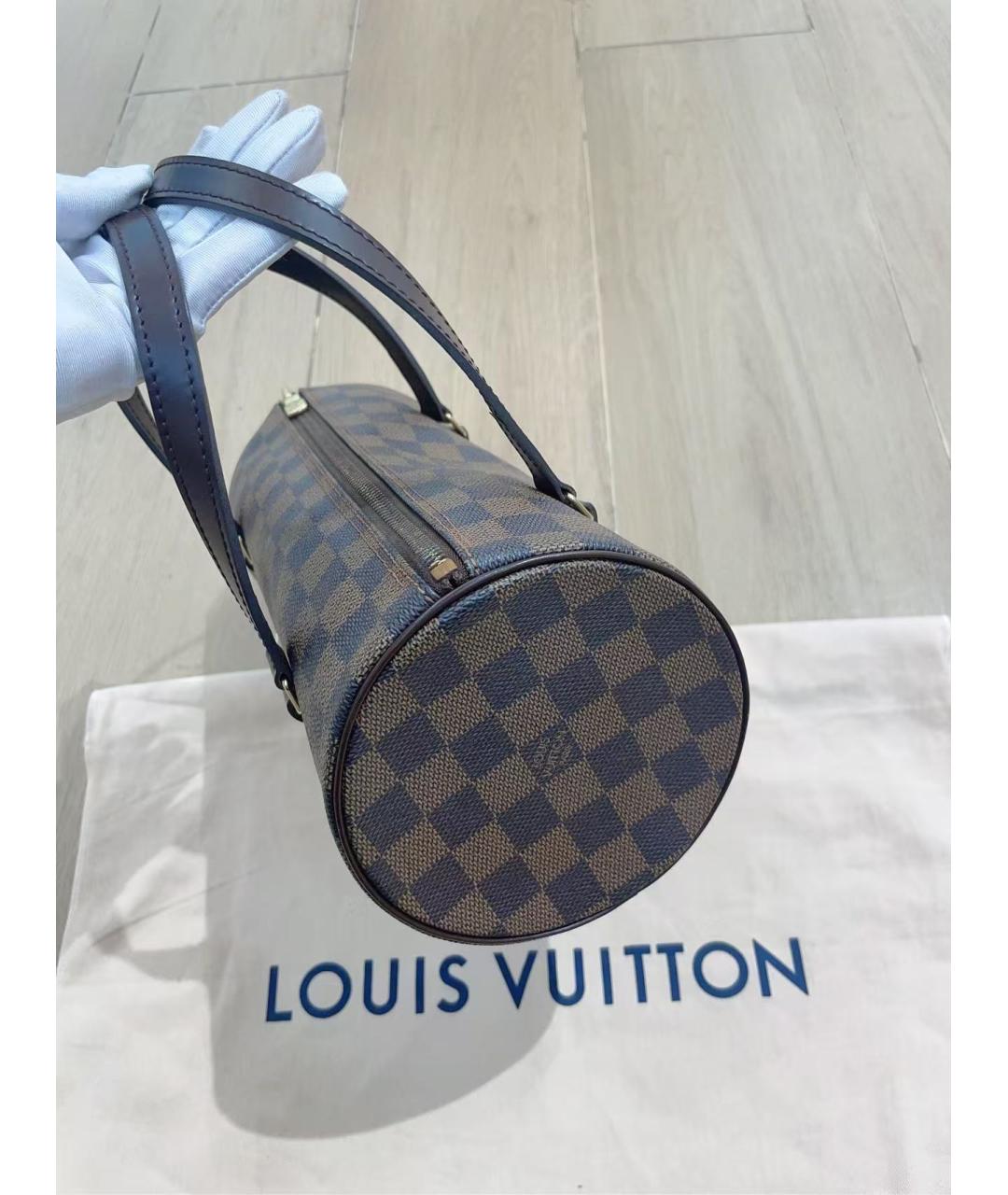 LOUIS VUITTON Коричневая сумка с короткими ручками, фото 3