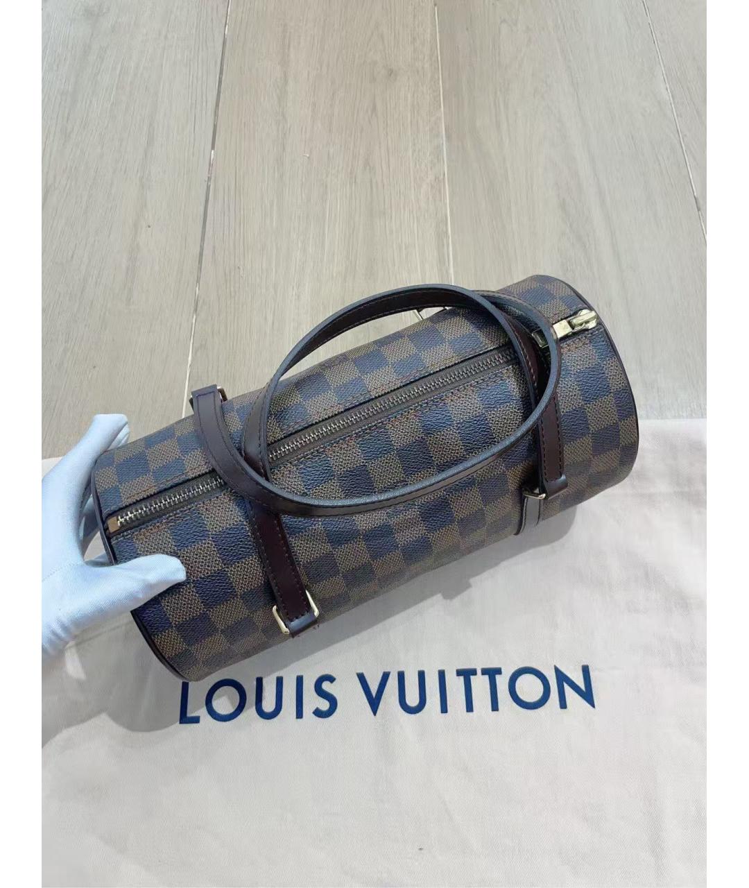 LOUIS VUITTON Коричневая сумка с короткими ручками, фото 2