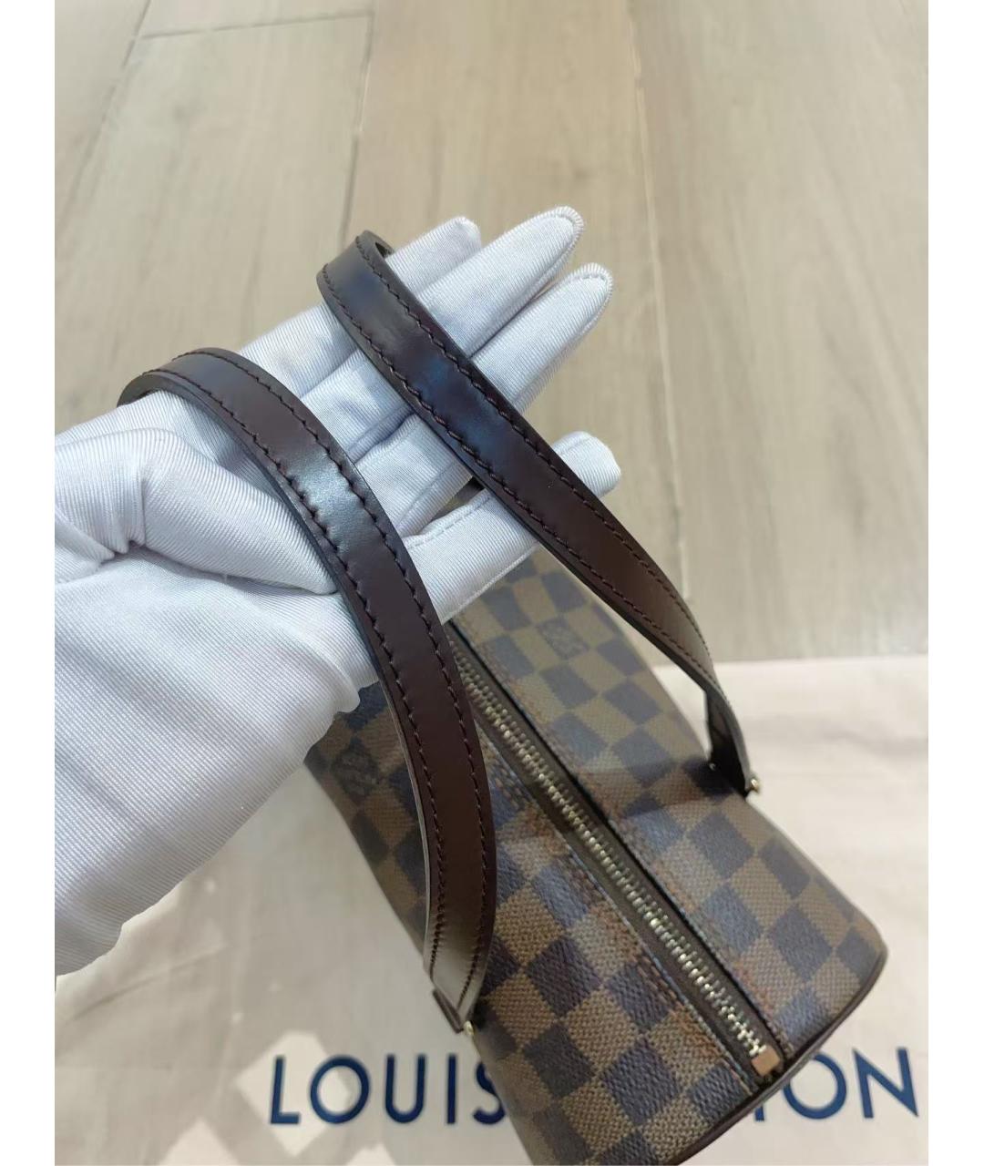 LOUIS VUITTON Коричневая сумка с короткими ручками, фото 5
