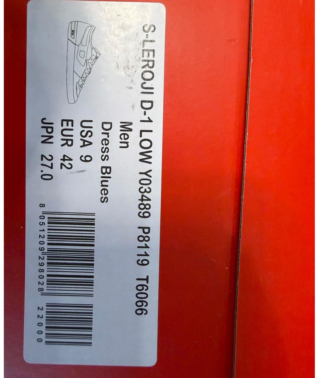 DIESEL Темно-синие низкие кроссовки / кеды, фото 8