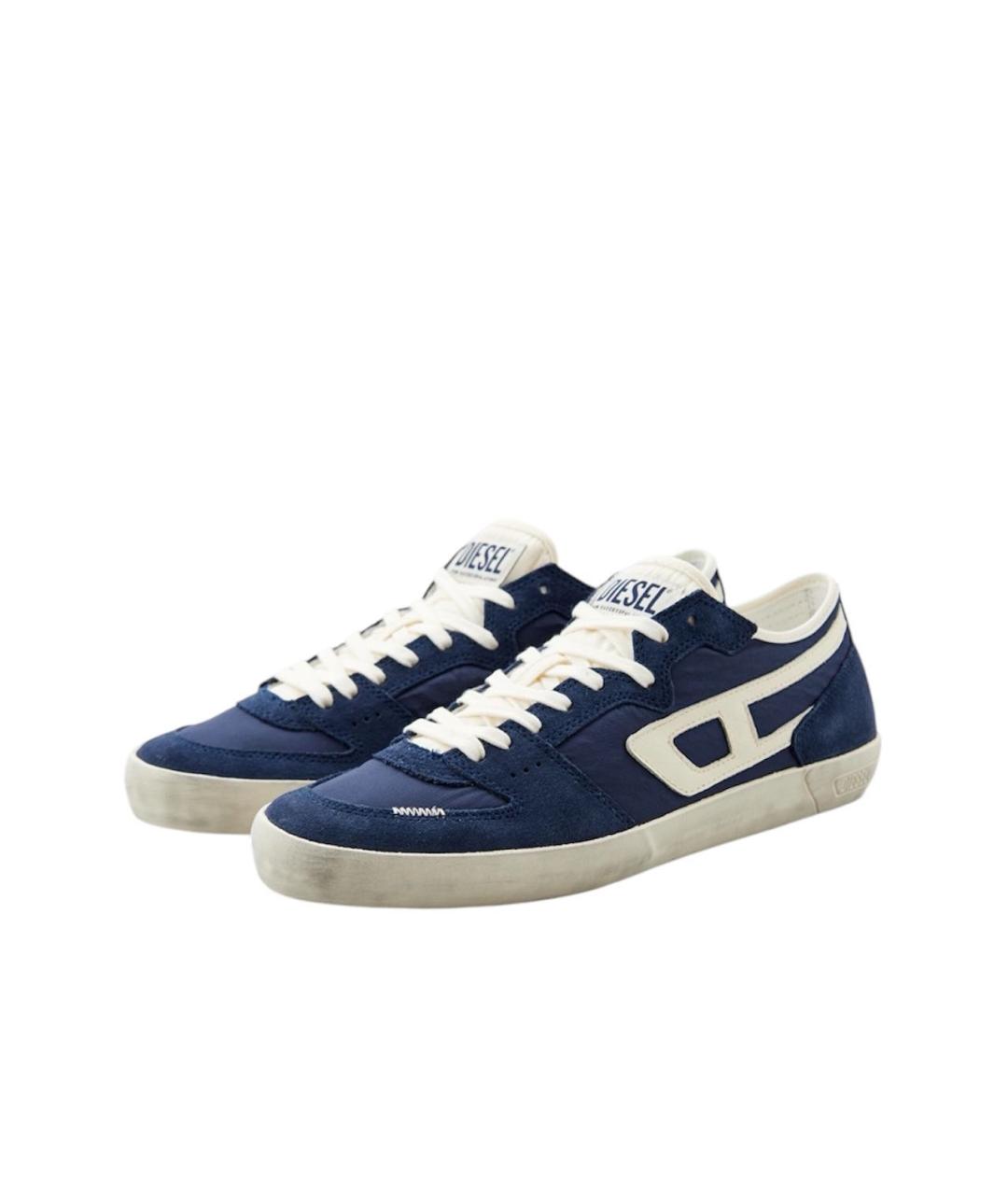 DIESEL Темно-синие низкие кроссовки / кеды, фото 2