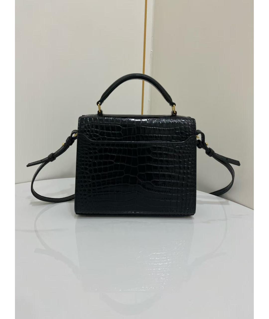 SAINT LAURENT Черная кожаная сумка через плечо, фото 3