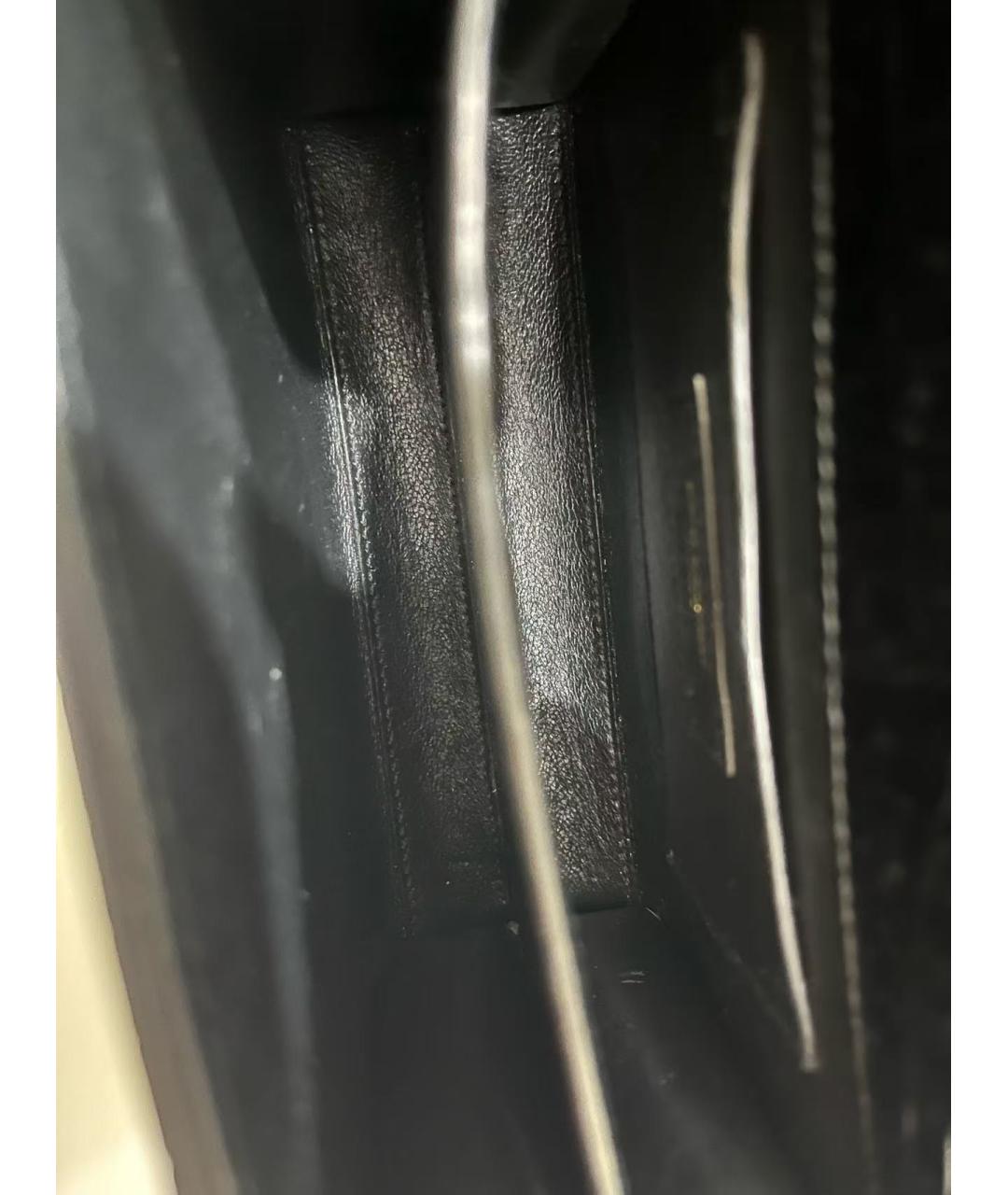 SAINT LAURENT Черная кожаная сумка через плечо, фото 8