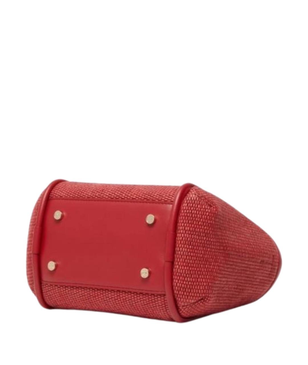 MAX MARA Красная хлопковая сумка через плечо, фото 4
