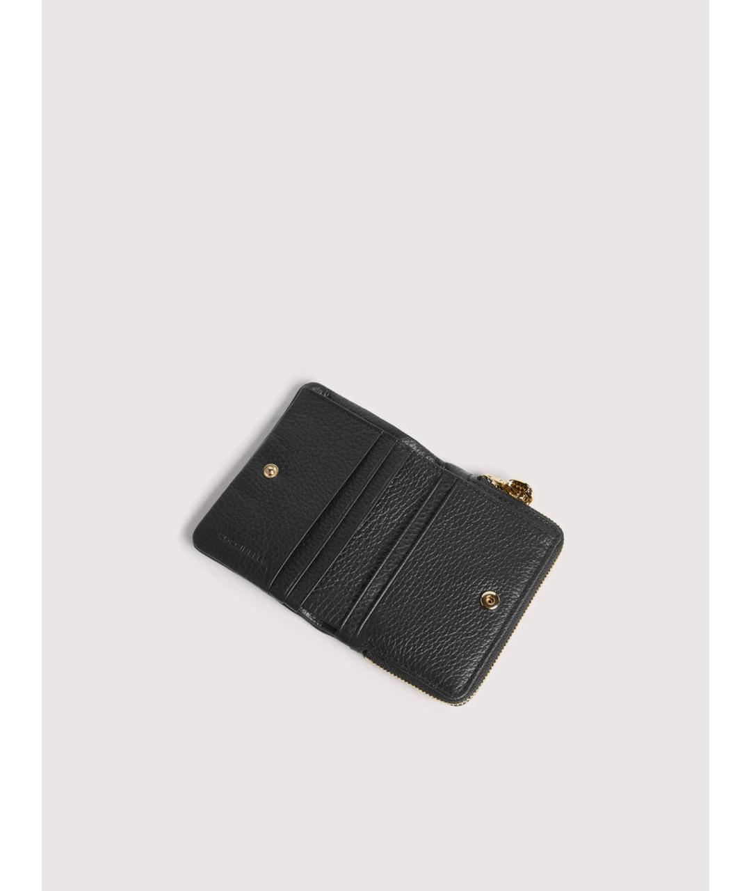 COCCINELLE Черный кожаный кошелек, фото 2