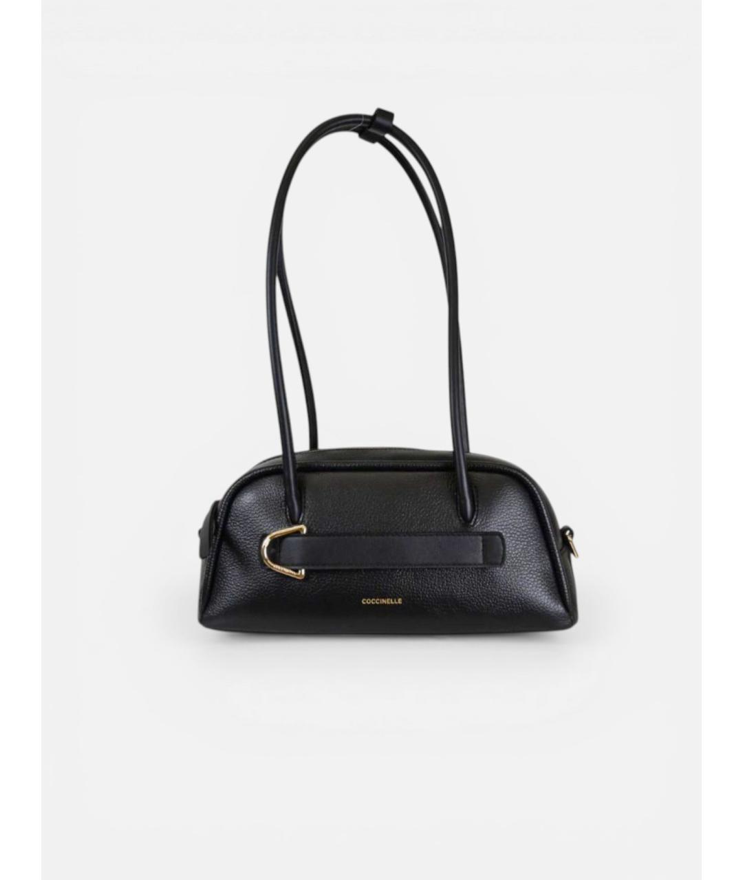 COCCINELLE Черная кожаная сумка через плечо, фото 4