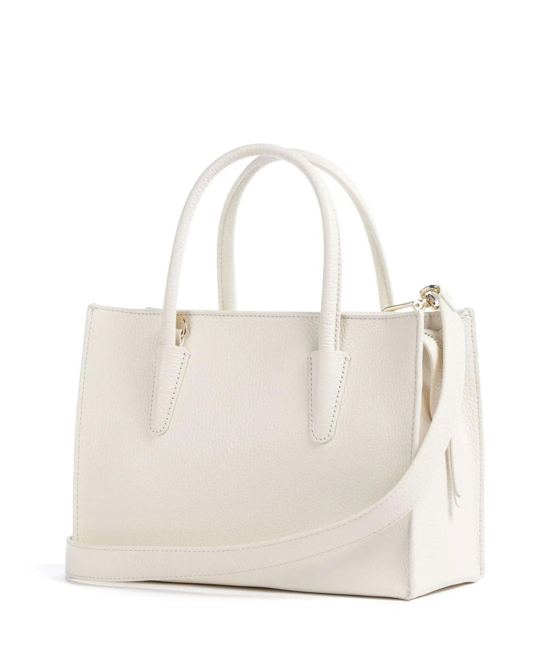 COCCINELLE Белая кожаная сумка через плечо, фото 2