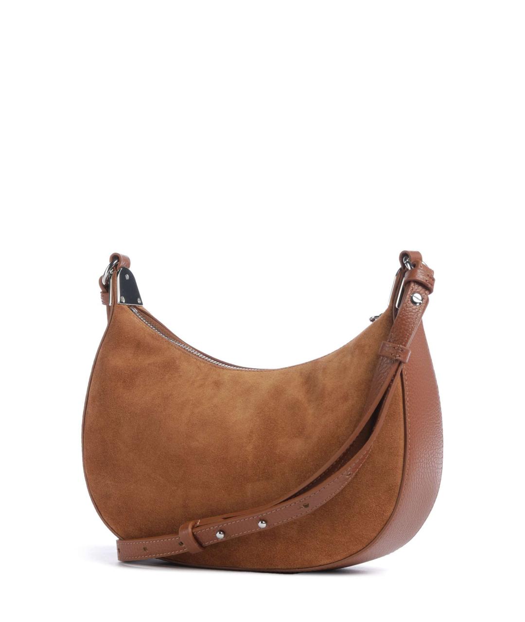 COCCINELLE Коричневая кожаная сумка через плечо, фото 2