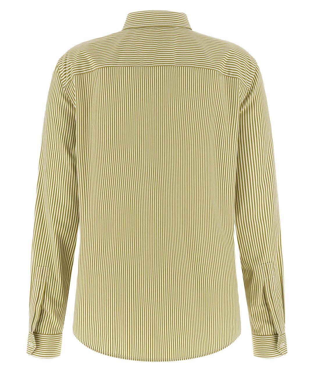 SAINT LAURENT Зеленая хлопковая рубашка, фото 2