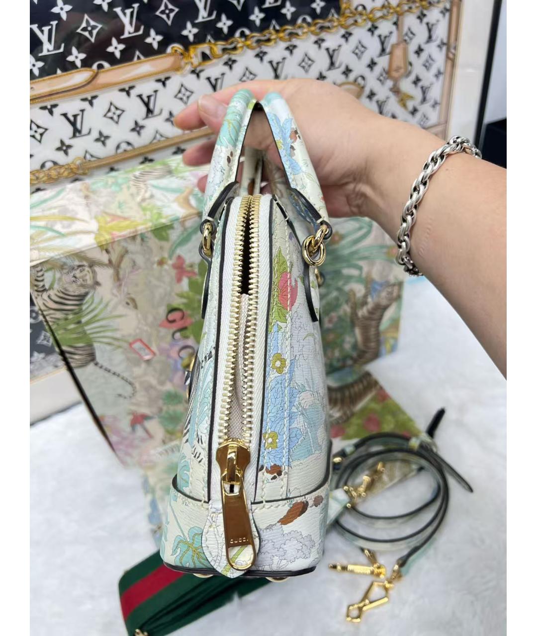 GUCCI Мульти кожаная сумка с короткими ручками, фото 4