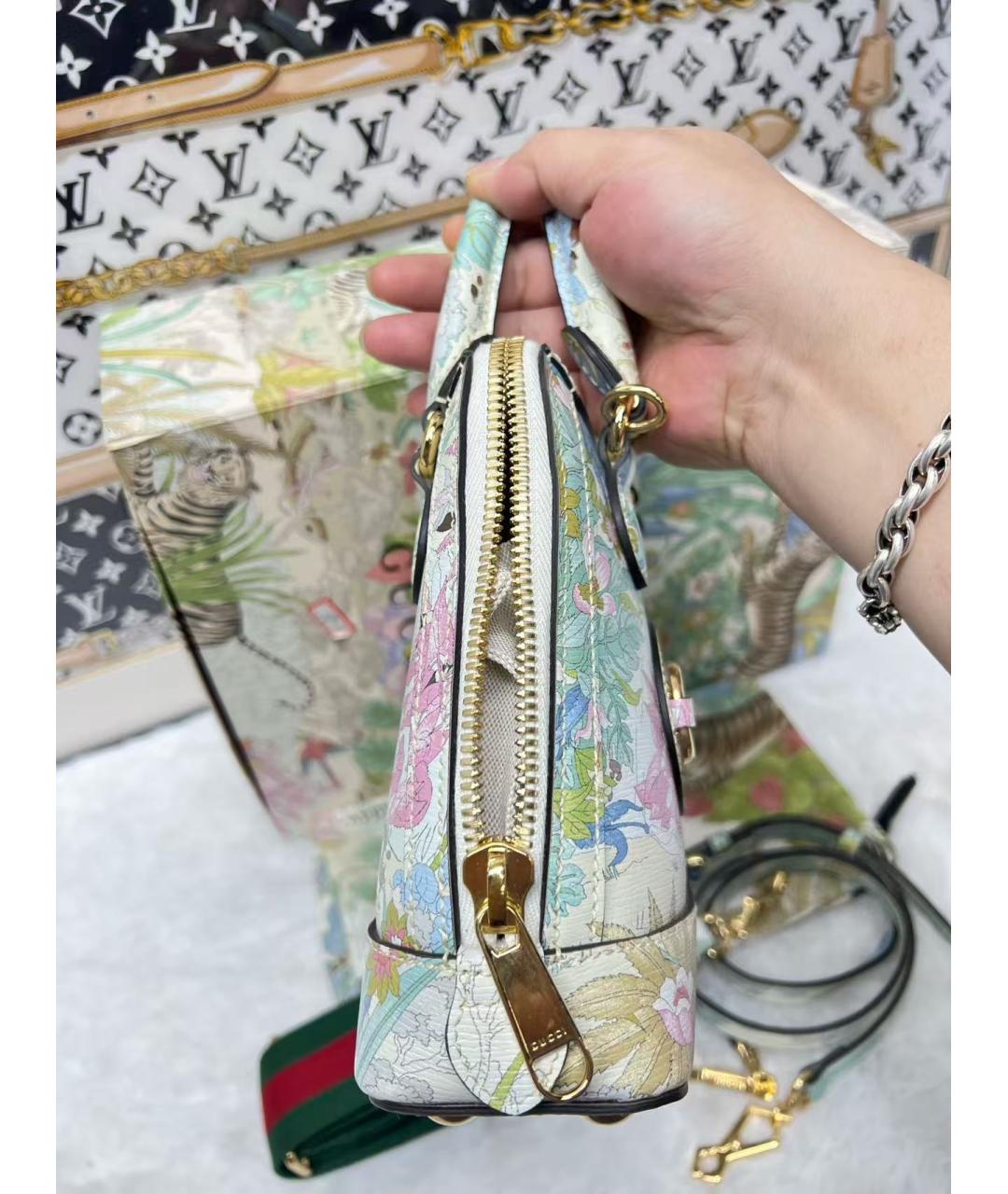 GUCCI Мульти кожаная сумка с короткими ручками, фото 3