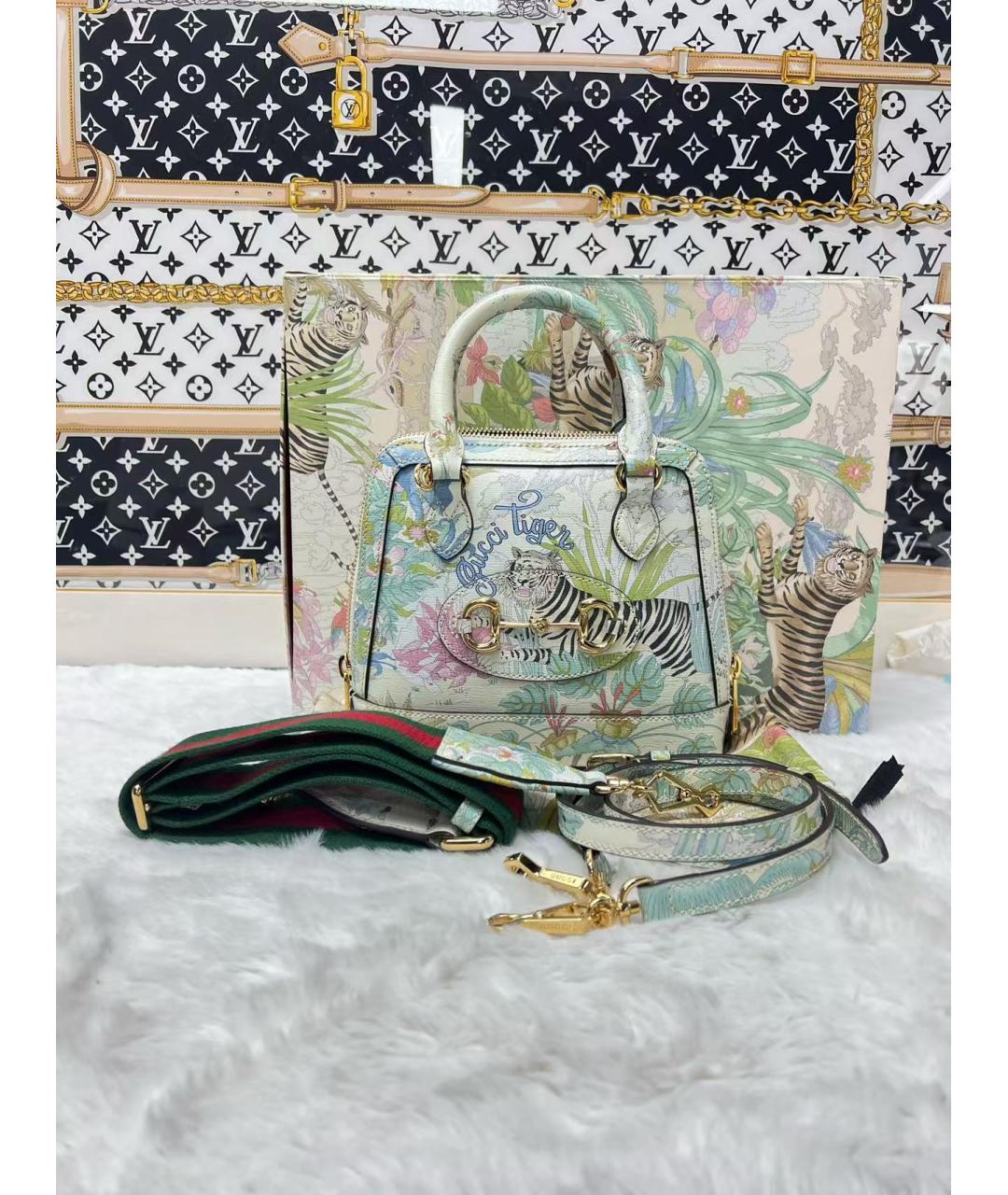 GUCCI Мульти кожаная сумка с короткими ручками, фото 2