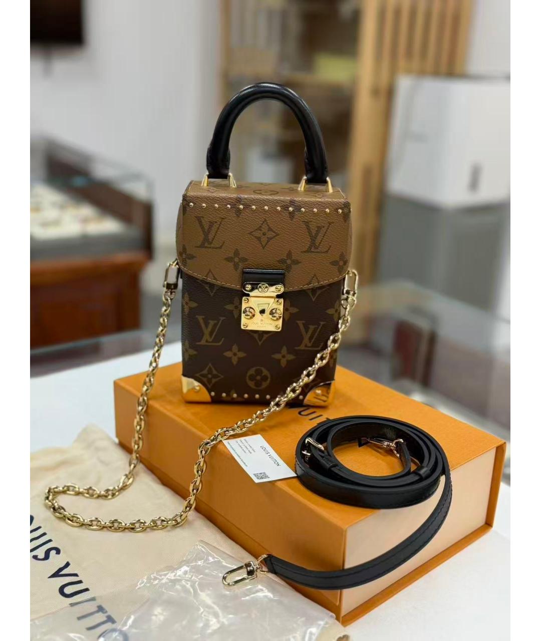 LOUIS VUITTON Коричневая сумка через плечо, фото 6