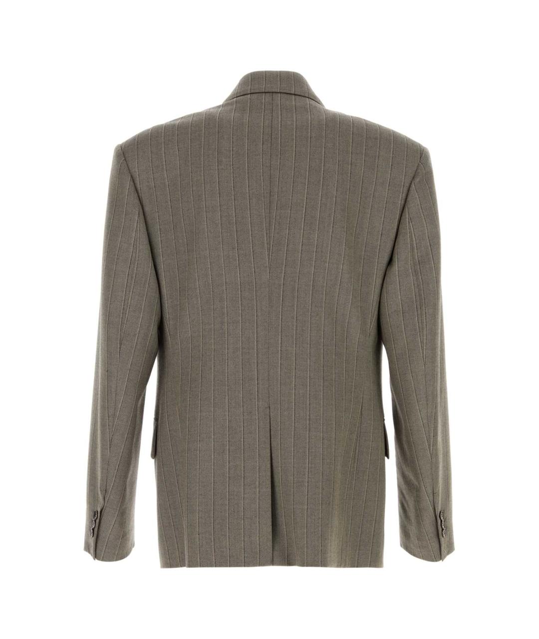 VERSACE Серый шерстяной пиджак, фото 2