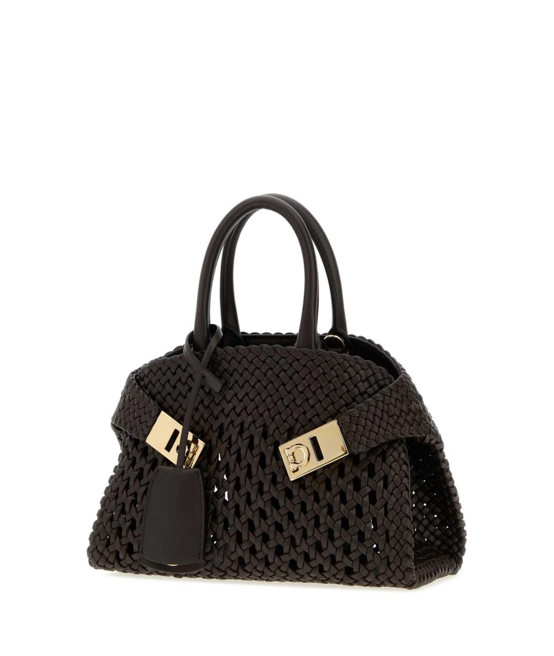 FERRAGAMO Коричневая сумка с короткими ручками, фото 2