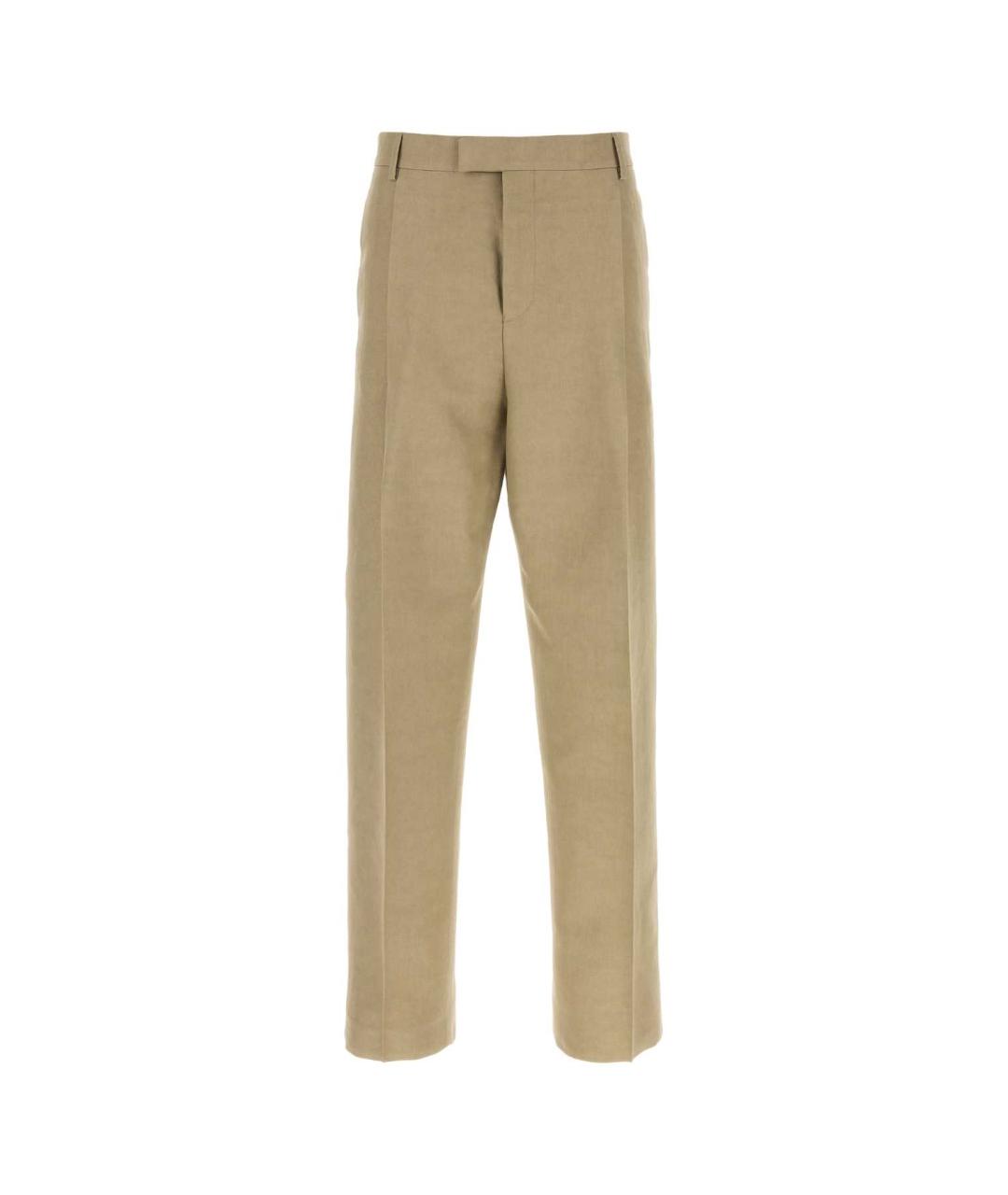FERRAGAMO Бежевые повседневные брюки, фото 1