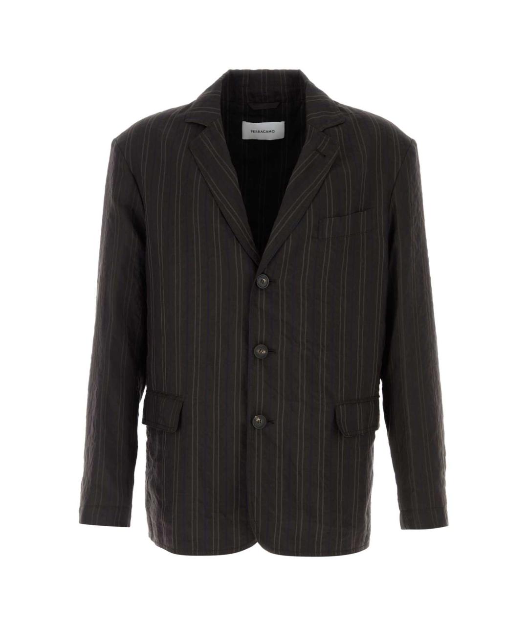 FERRAGAMO Мульти льняной пиджак, фото 1