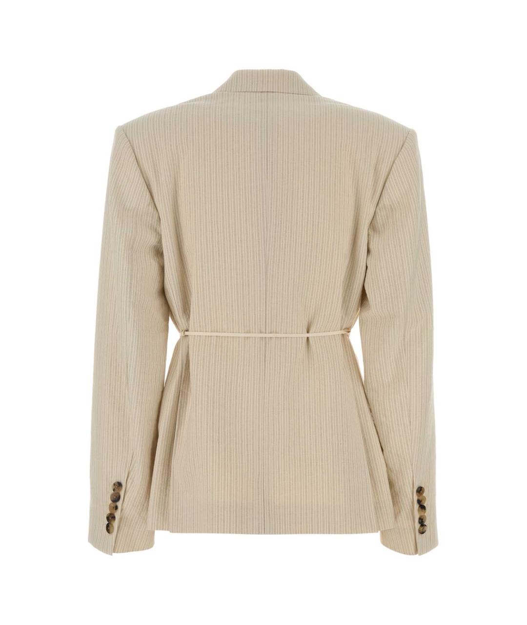 DRIES VAN NOTEN Бежевый хлопковый жакет/пиджак, фото 2
