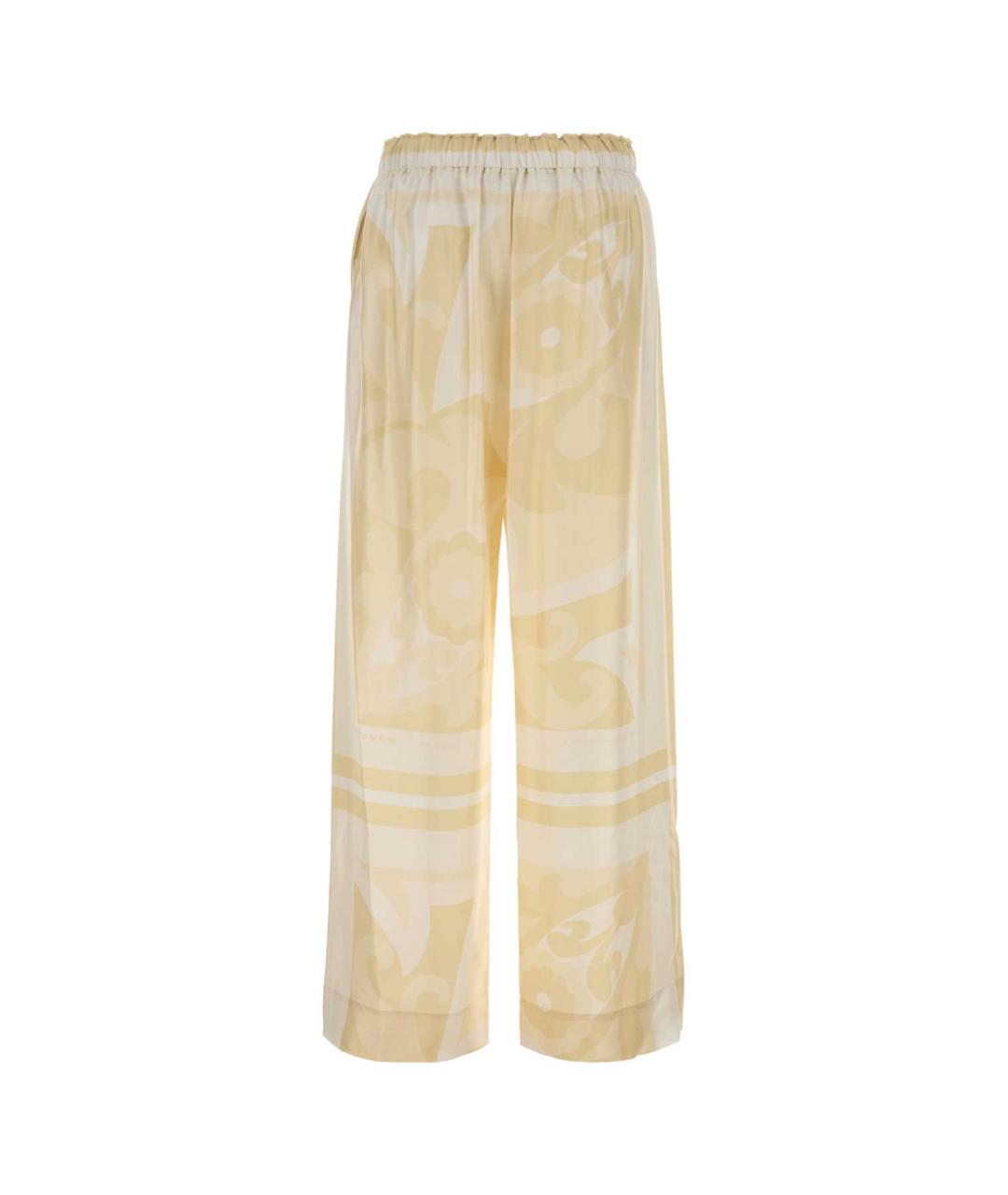 Carven Бежевая шелковая юбка миди, фото 2