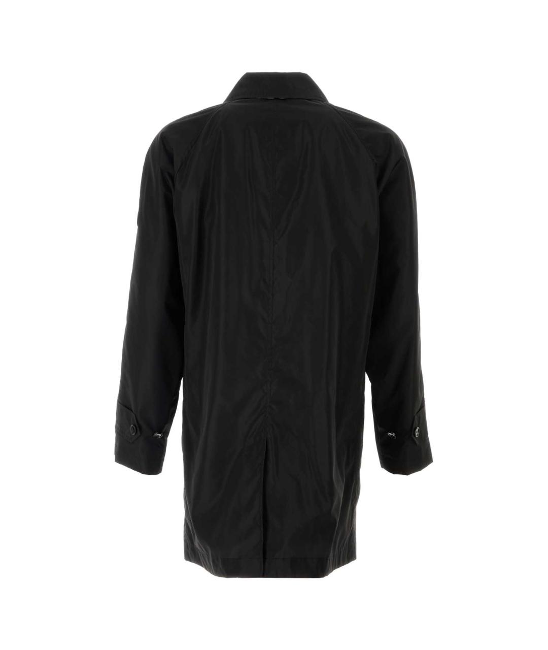 BURBERRY Черный полиамидовый тренч / плащ, фото 2