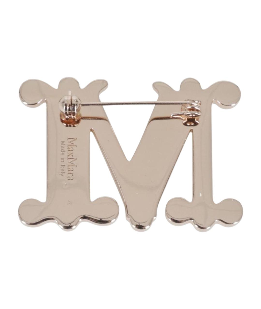 MAX MARA Белая металлическая булавка / брошь, фото 2