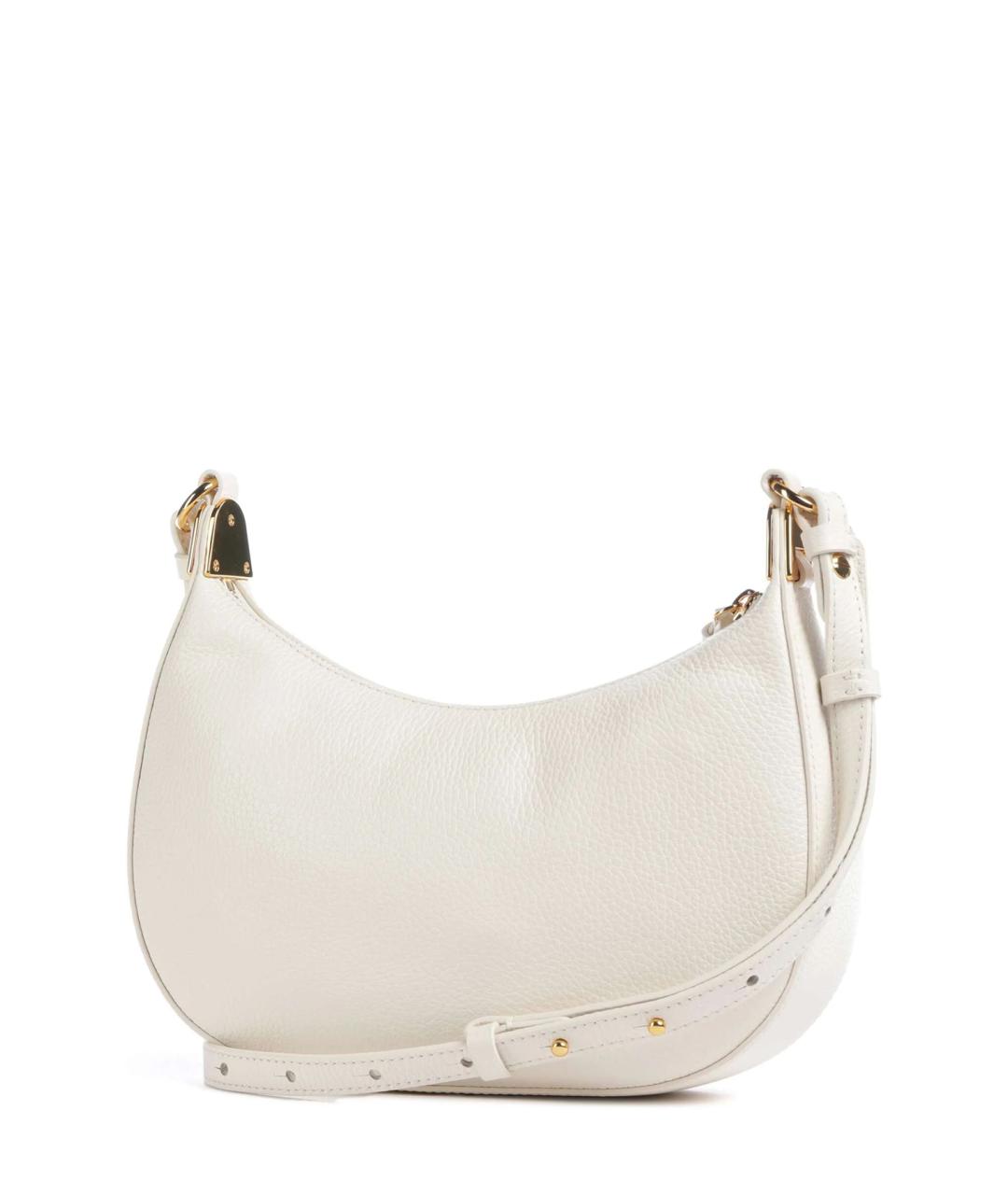 COCCINELLE Белая кожаная сумка через плечо, фото 2