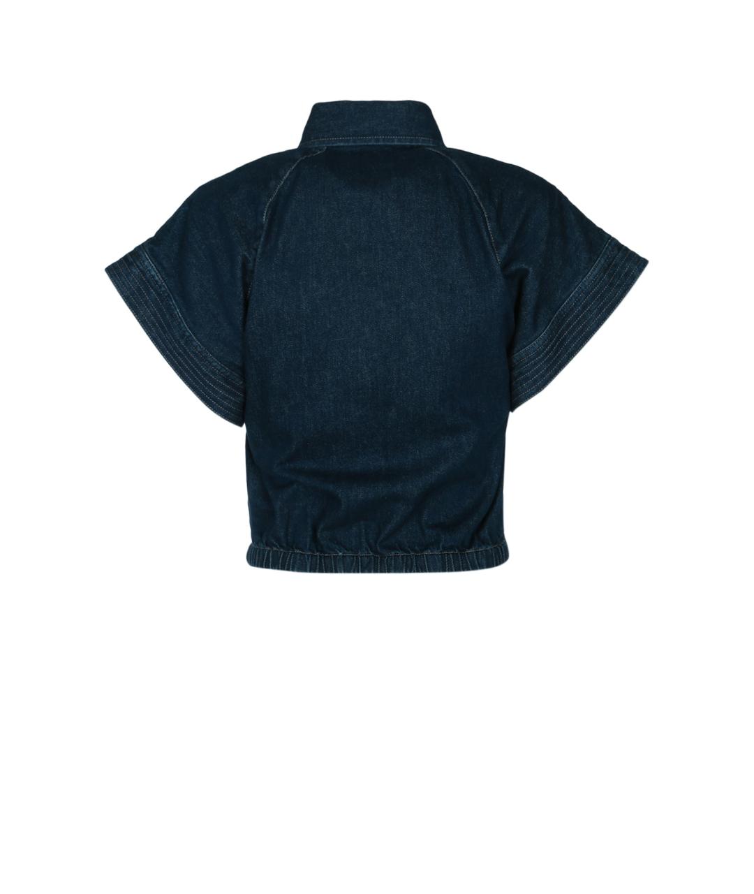 JACOB COHEN Синяя хлопковая рубашка, фото 2