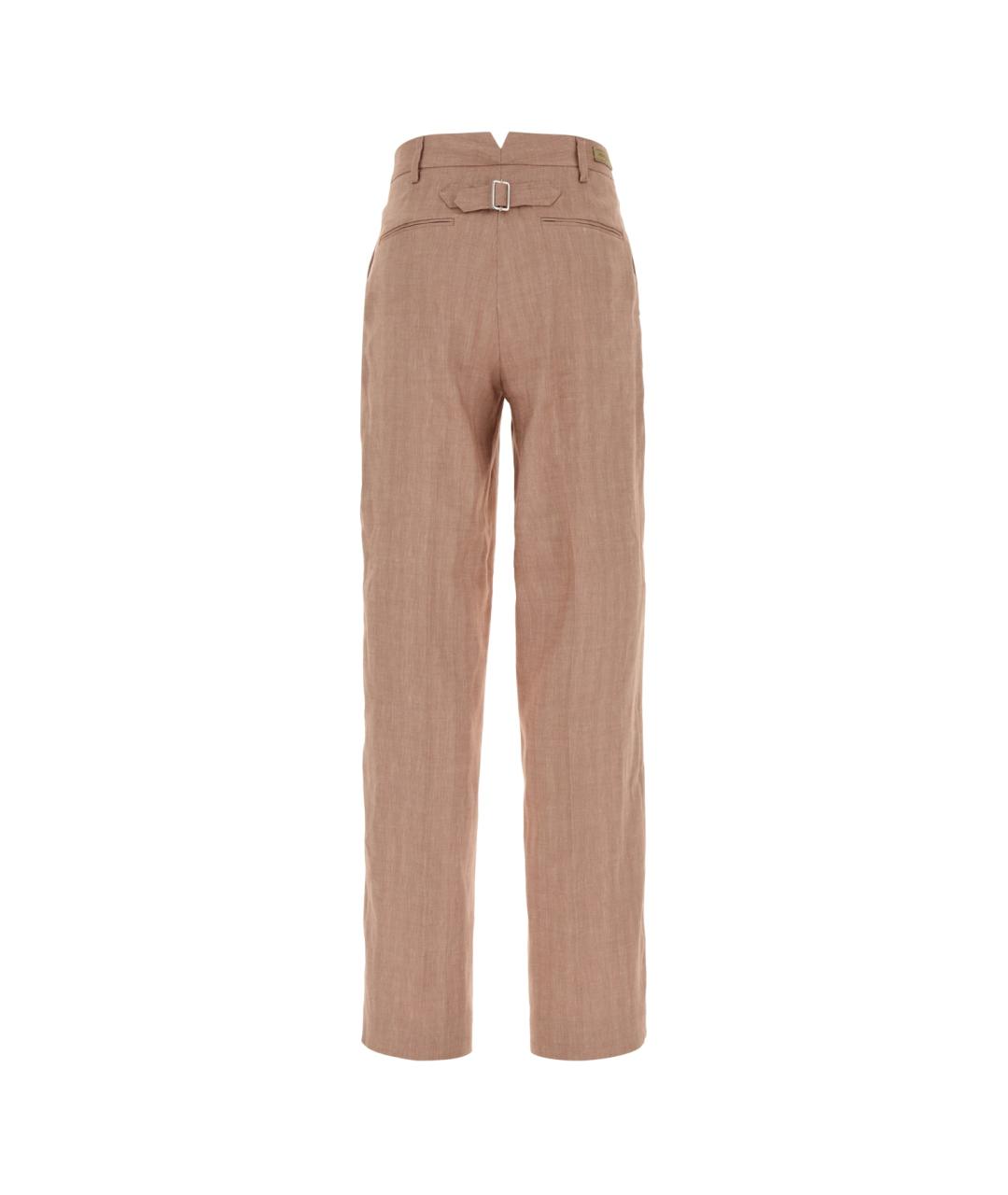 JACOB COHEN Розовые вискозные прямые брюки, фото 2