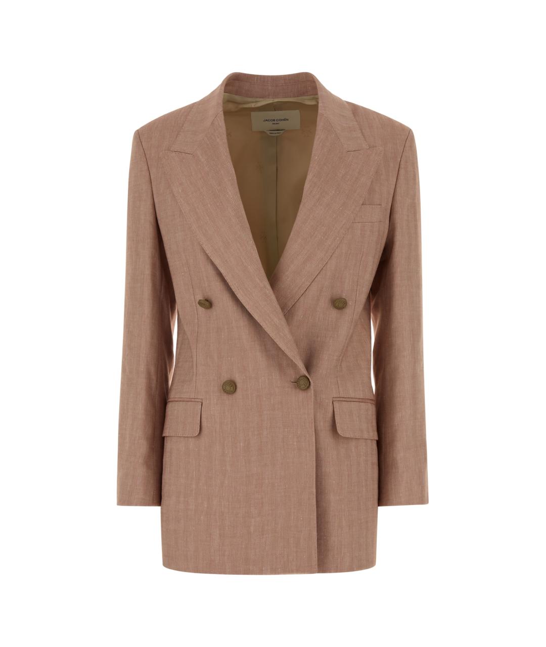 JACOB COHEN Розовый шерстяной жакет/пиджак, фото 1