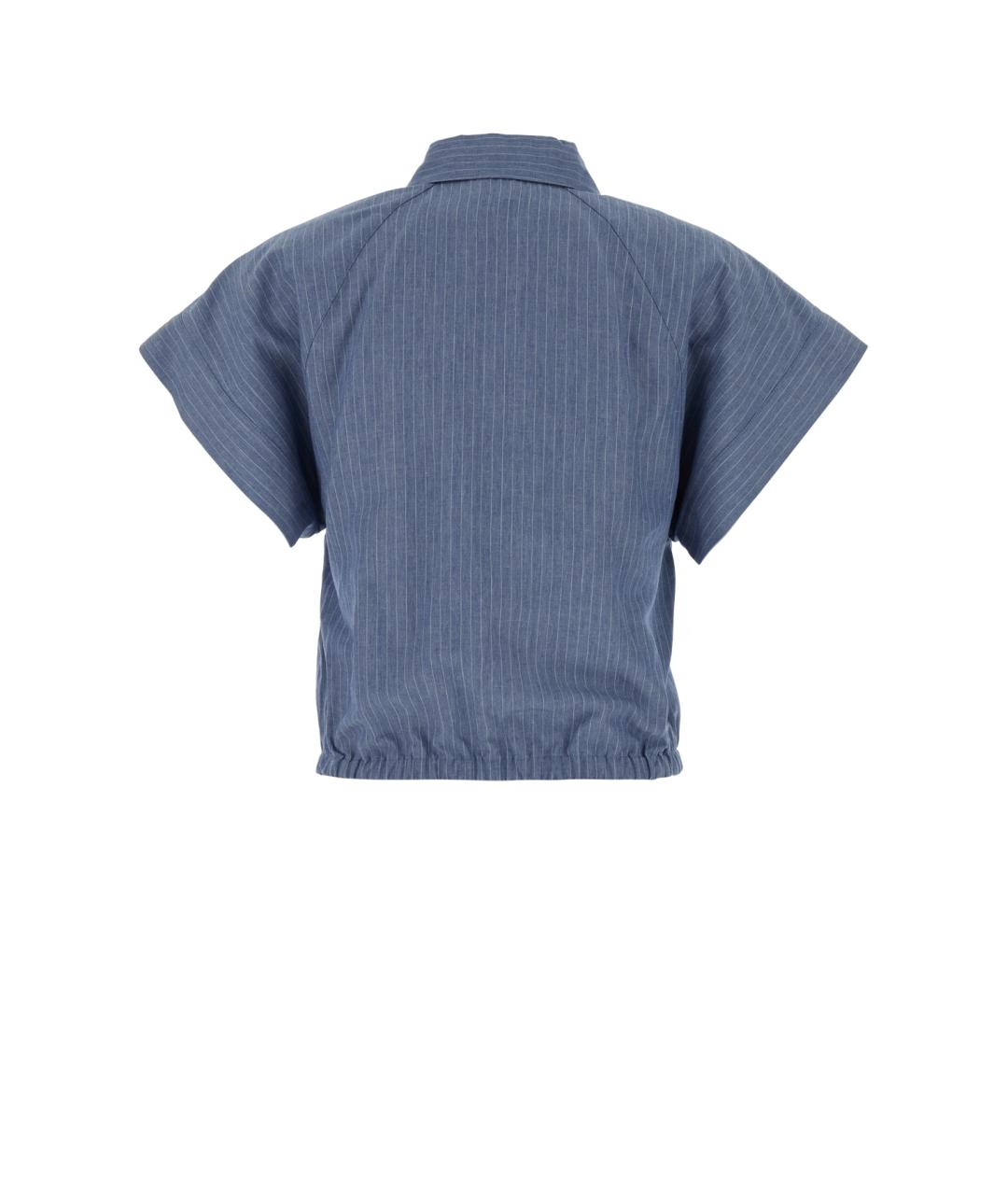 JACOB COHEN Синяя вискозная рубашка, фото 2