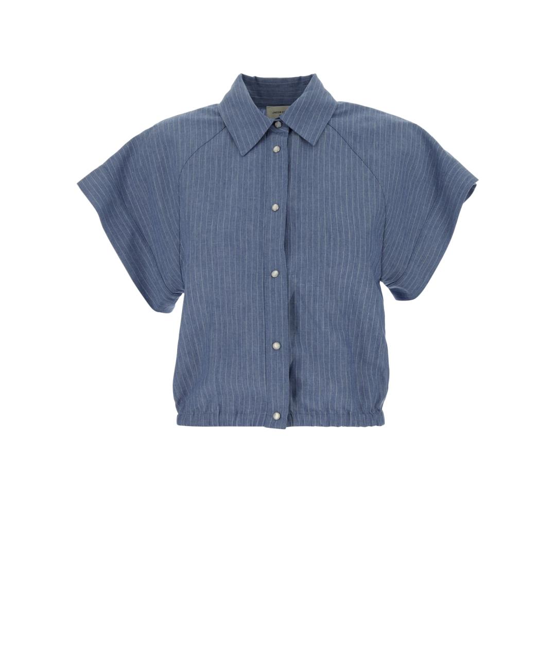 JACOB COHEN Синяя вискозная рубашка, фото 3