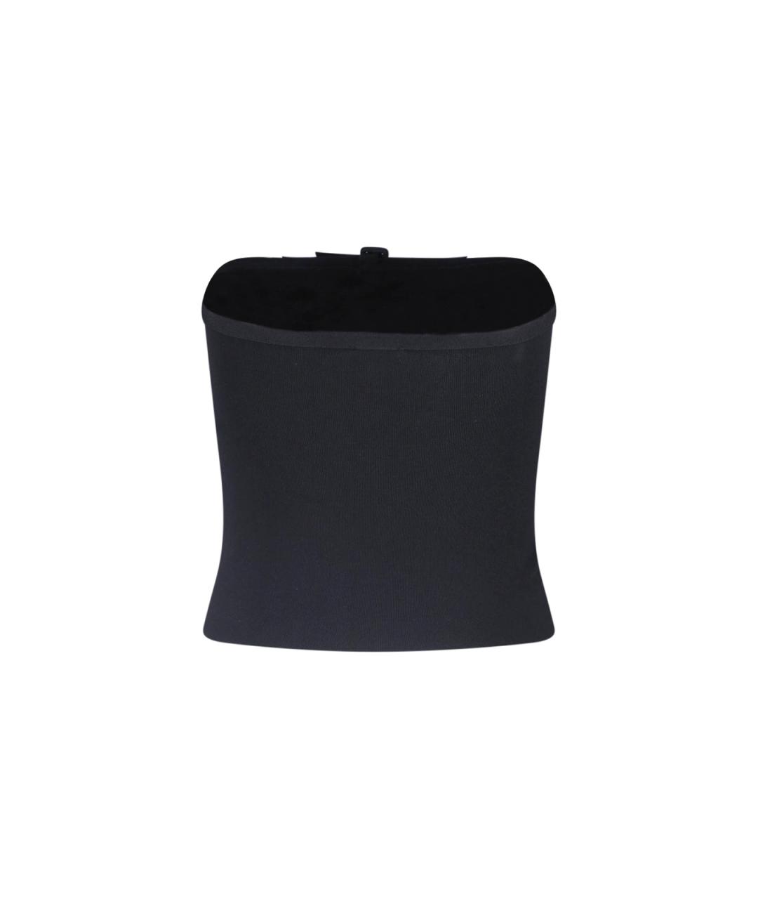 COURREGES Черная вискозная майка, фото 2