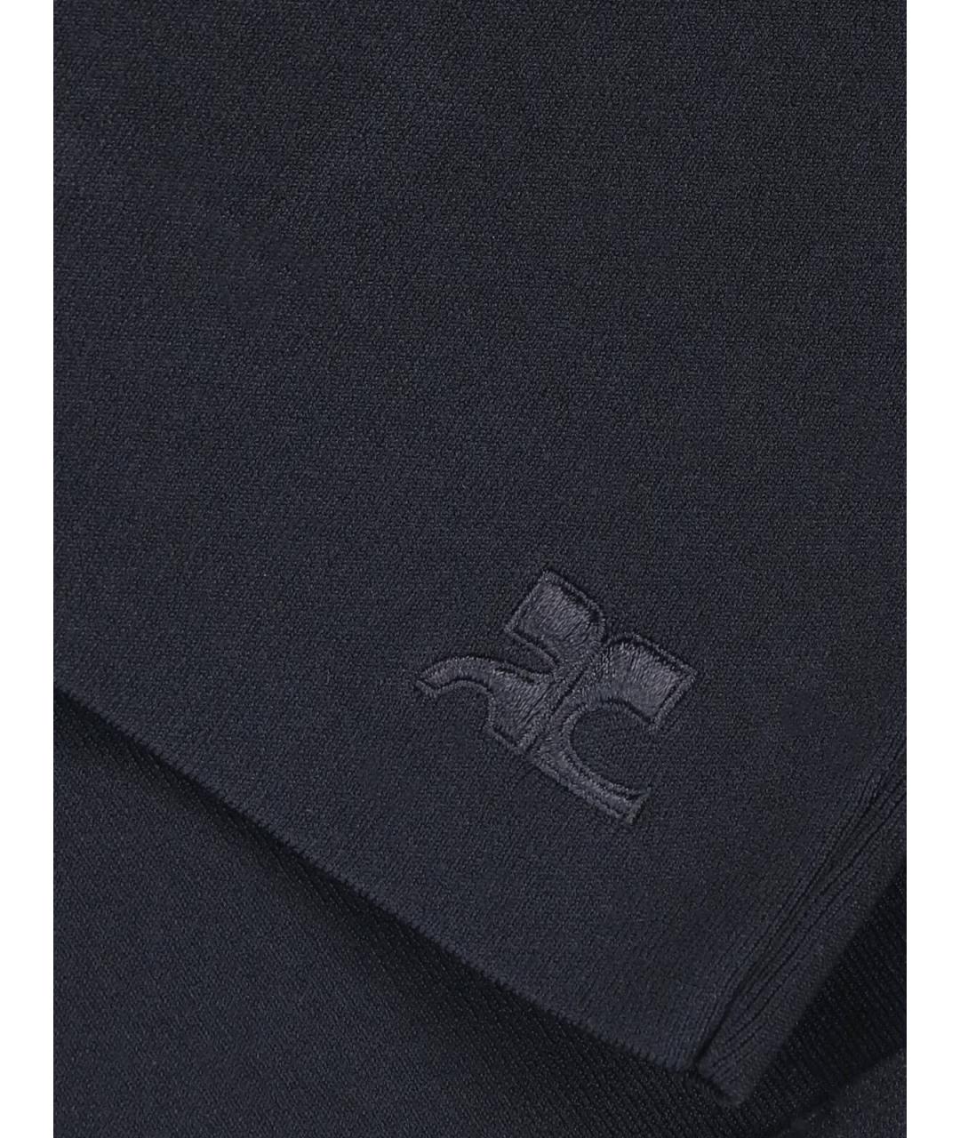 COURREGES Черная вискозная майка, фото 3