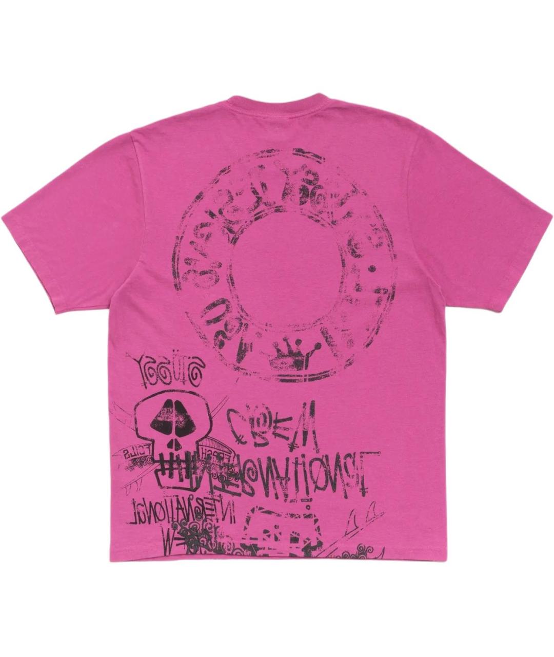 STUSSY Розовая футболка, фото 2