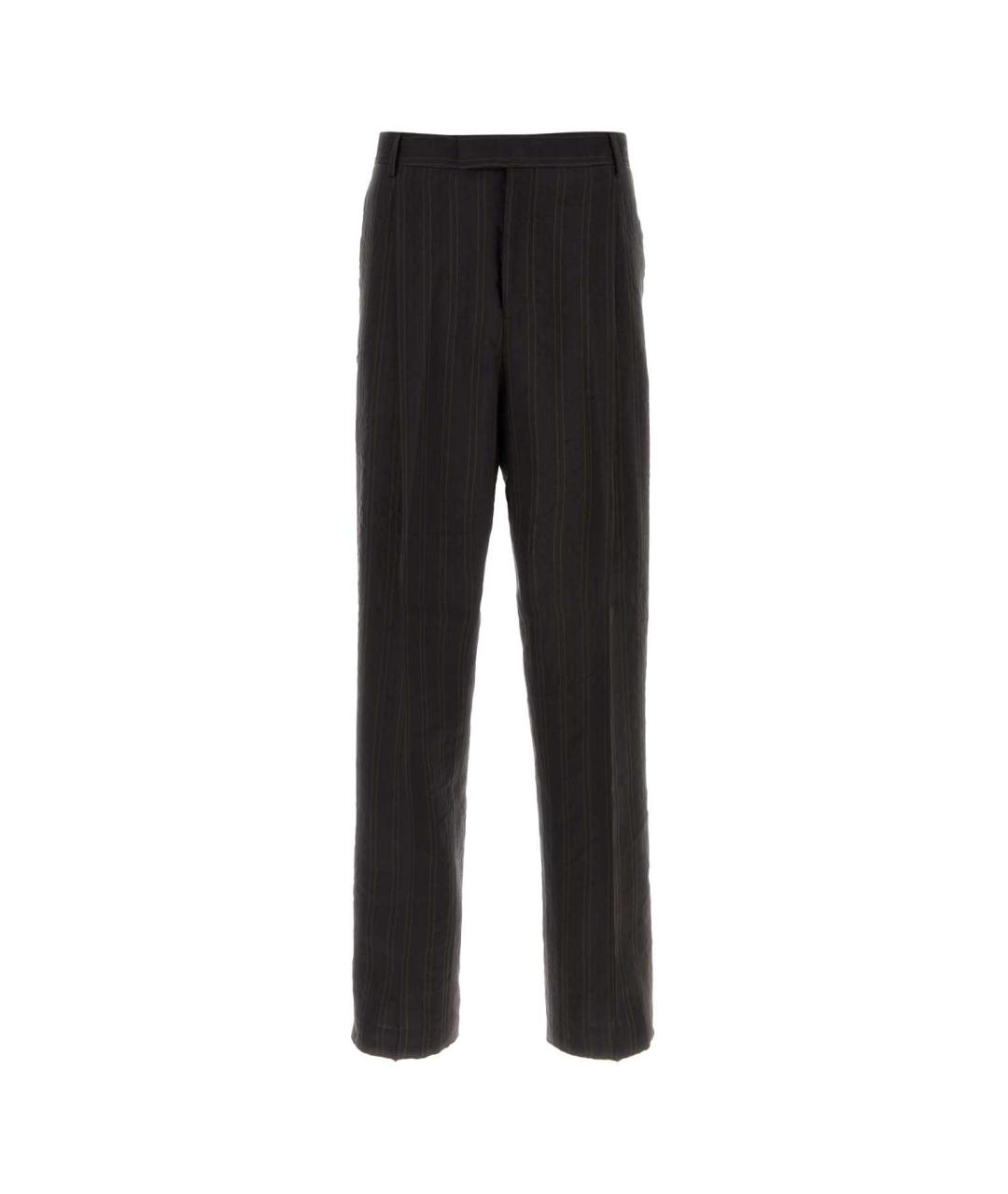 FERRAGAMO Мульти льняные повседневные брюки, фото 1