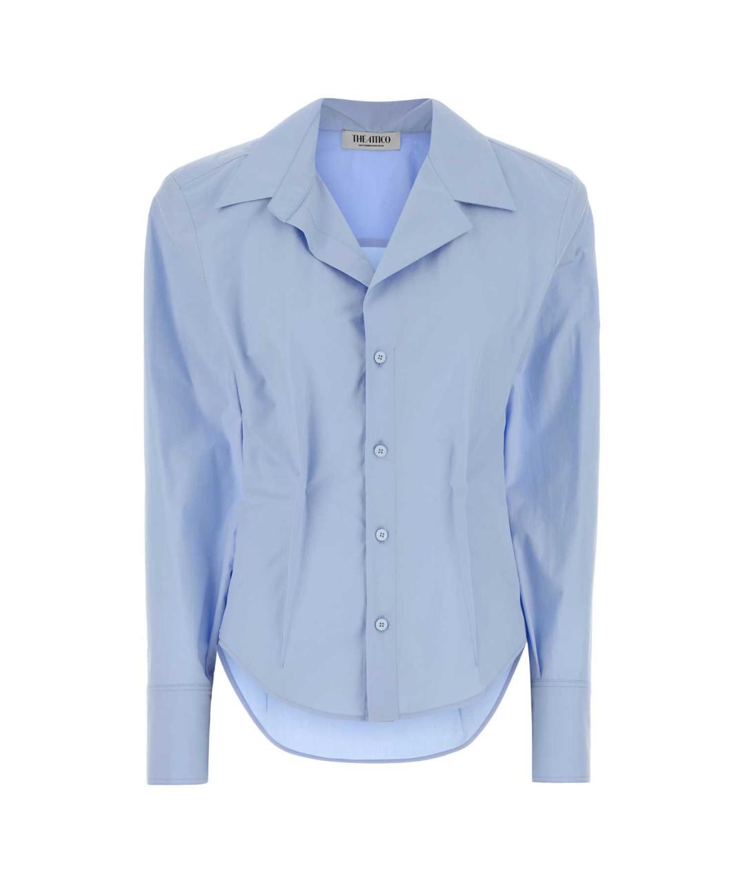 THE ATTICO Голубая хлопковая рубашка, фото 1
