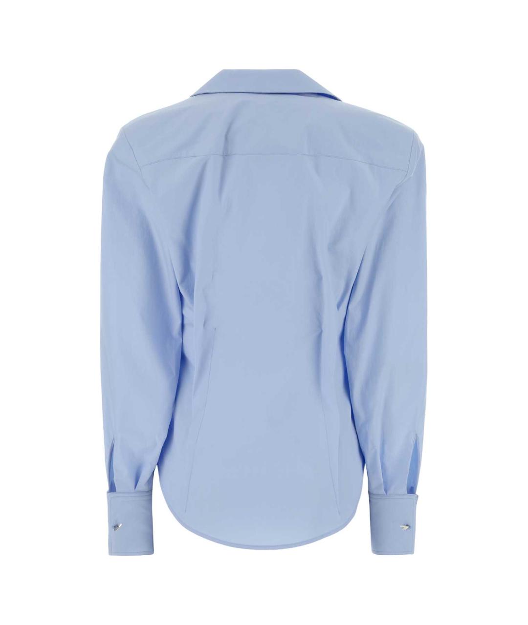 THE ATTICO Голубая хлопковая рубашка, фото 2