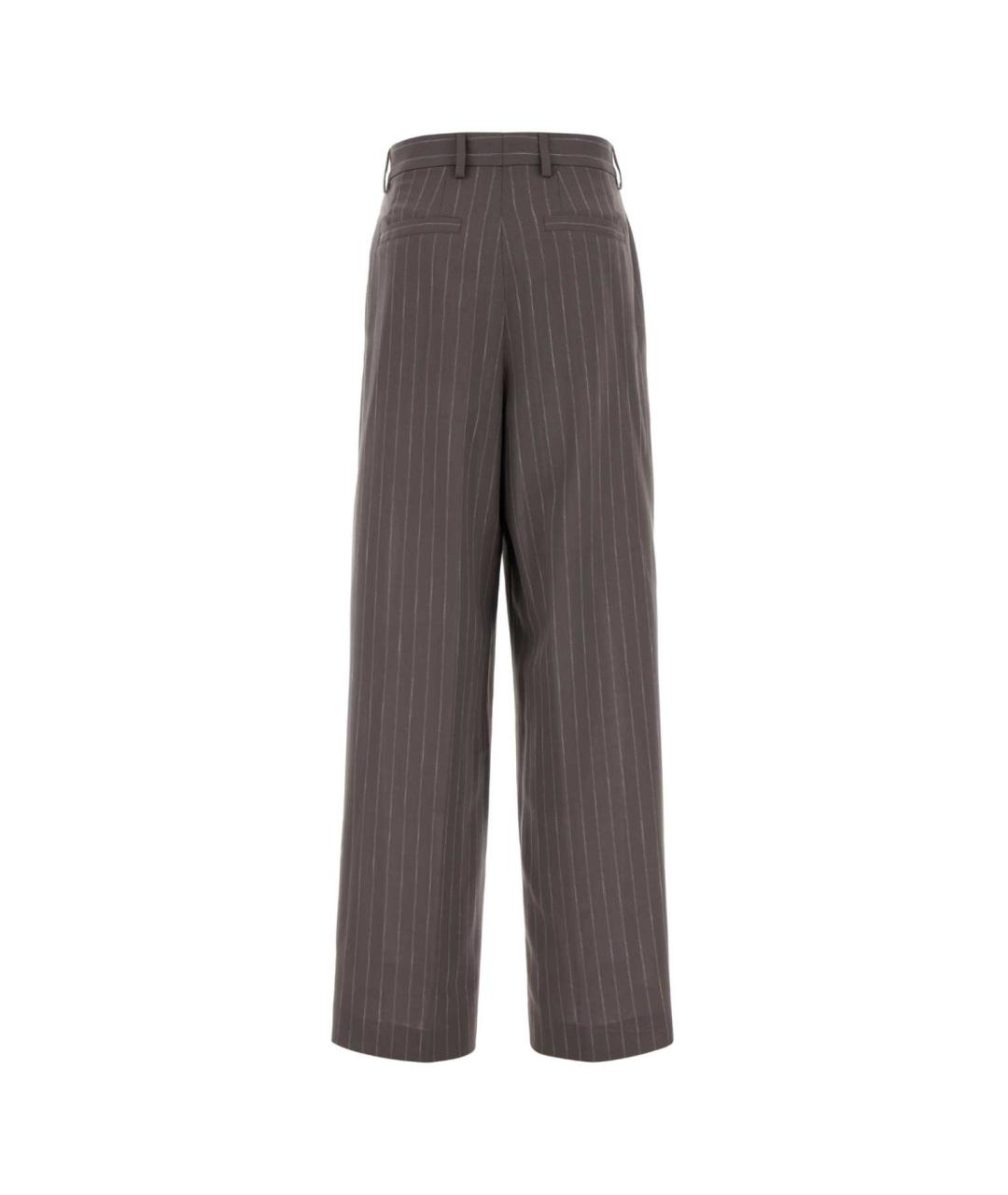 DRIES VAN NOTEN Мульти шерстяные прямые брюки, фото 2