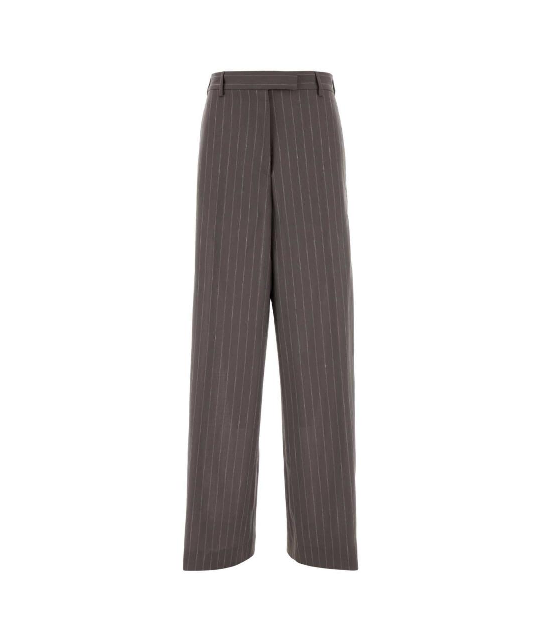 DRIES VAN NOTEN Мульти шерстяные прямые брюки, фото 1