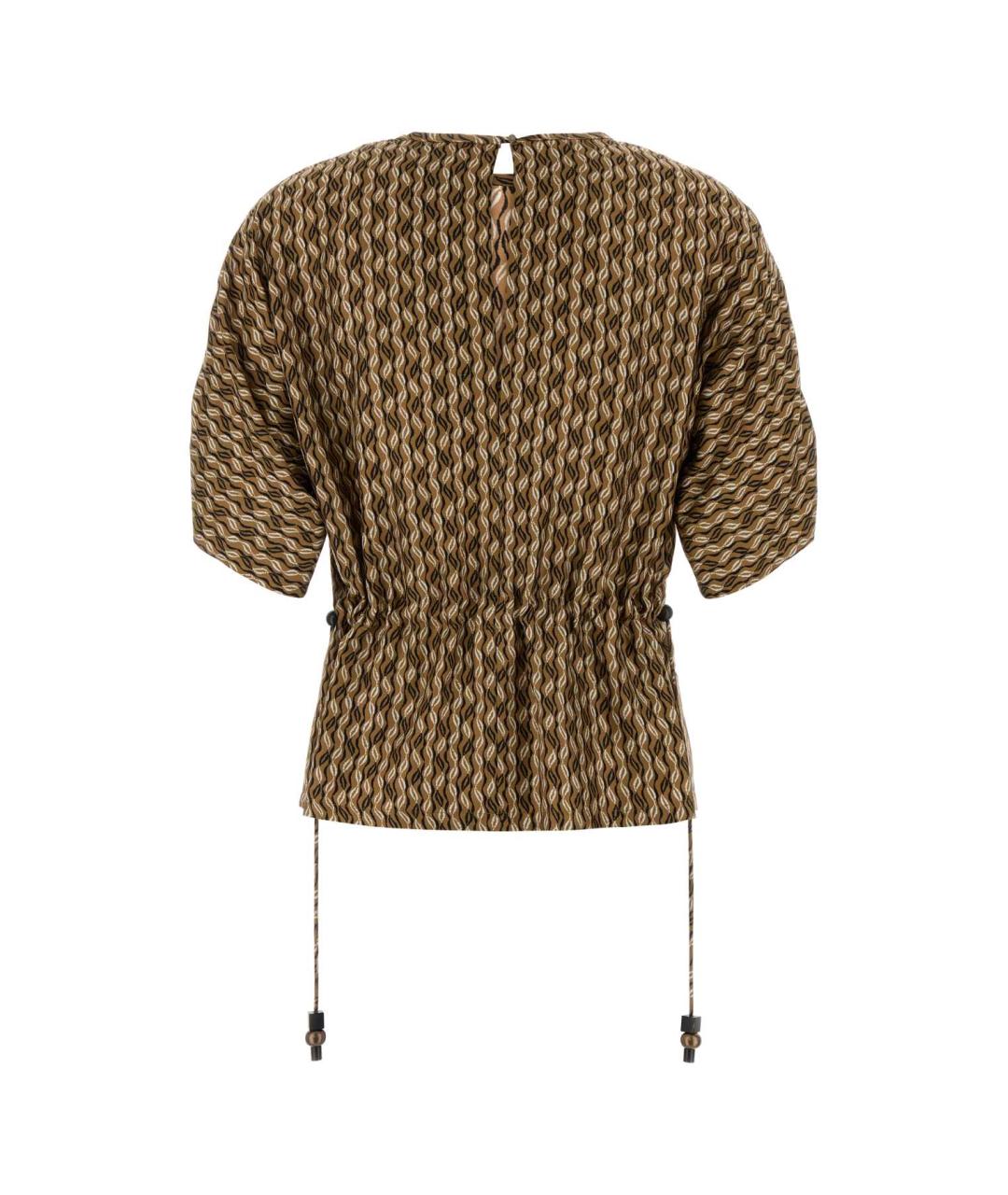 MAX MARA Мульти шелковая футболка, фото 2