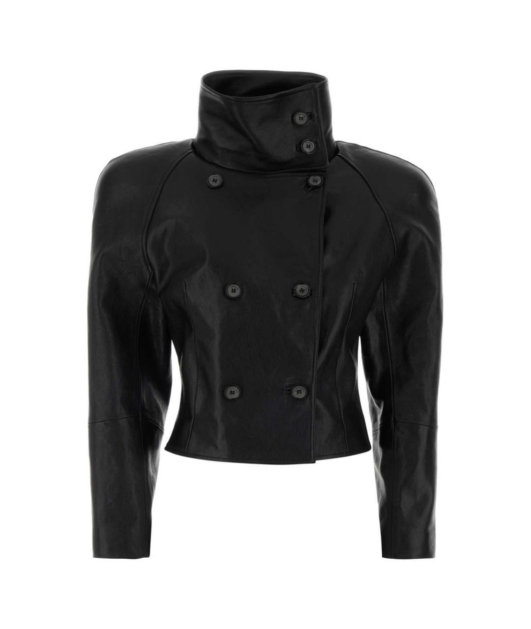MAGDA BUTRYM Черная кожаная куртка, фото 1