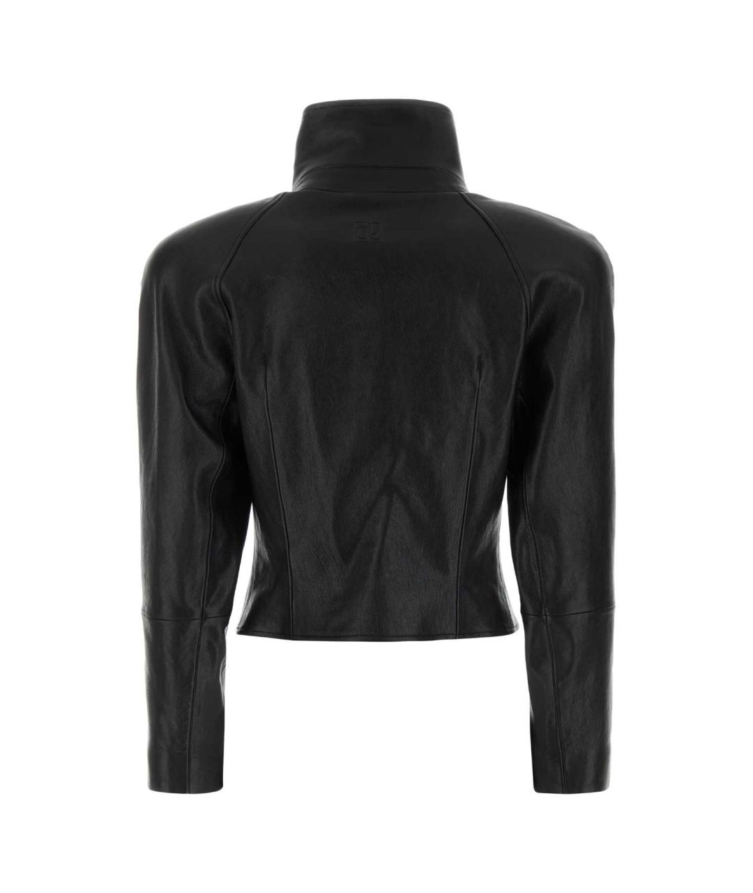 MAGDA BUTRYM Черная кожаная куртка, фото 2