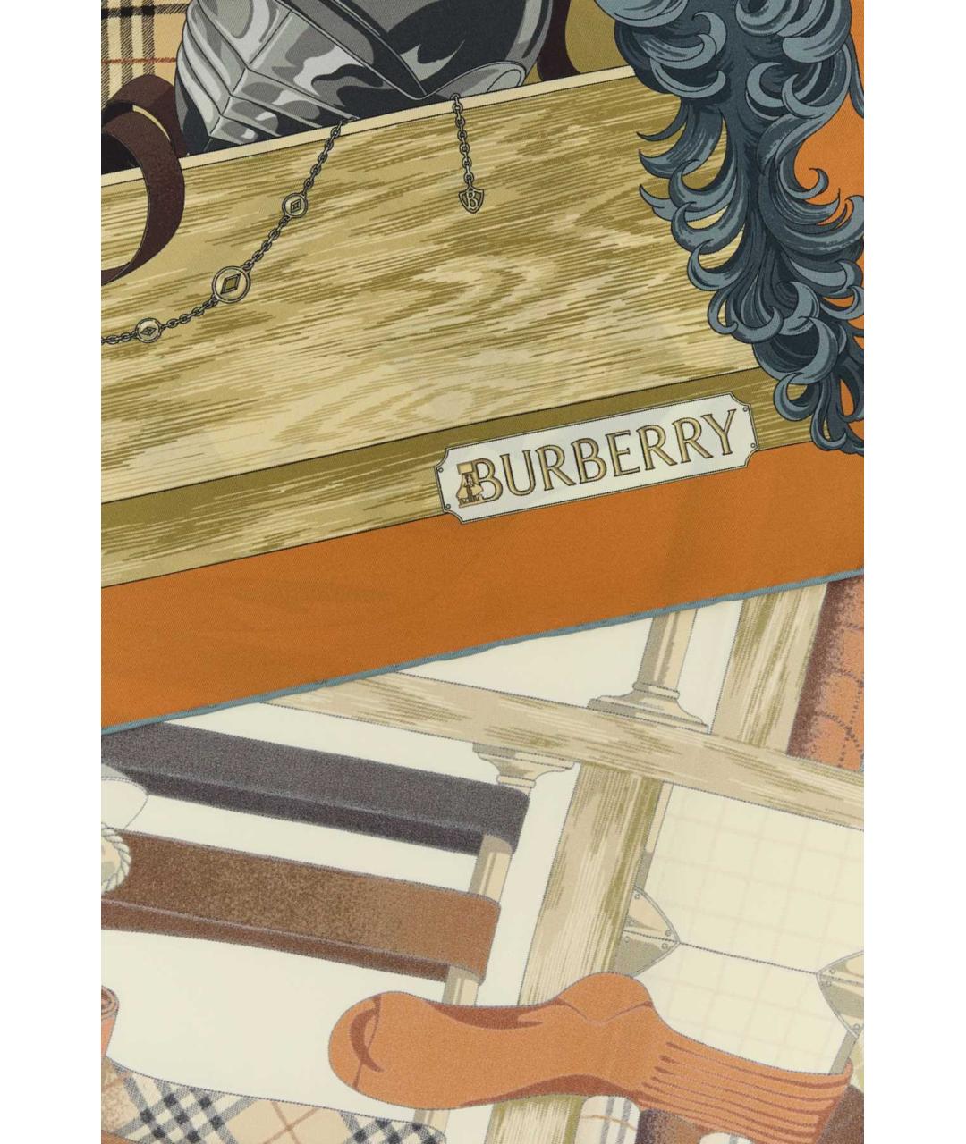 BURBERRY Мульти шелковый шарф, фото 2